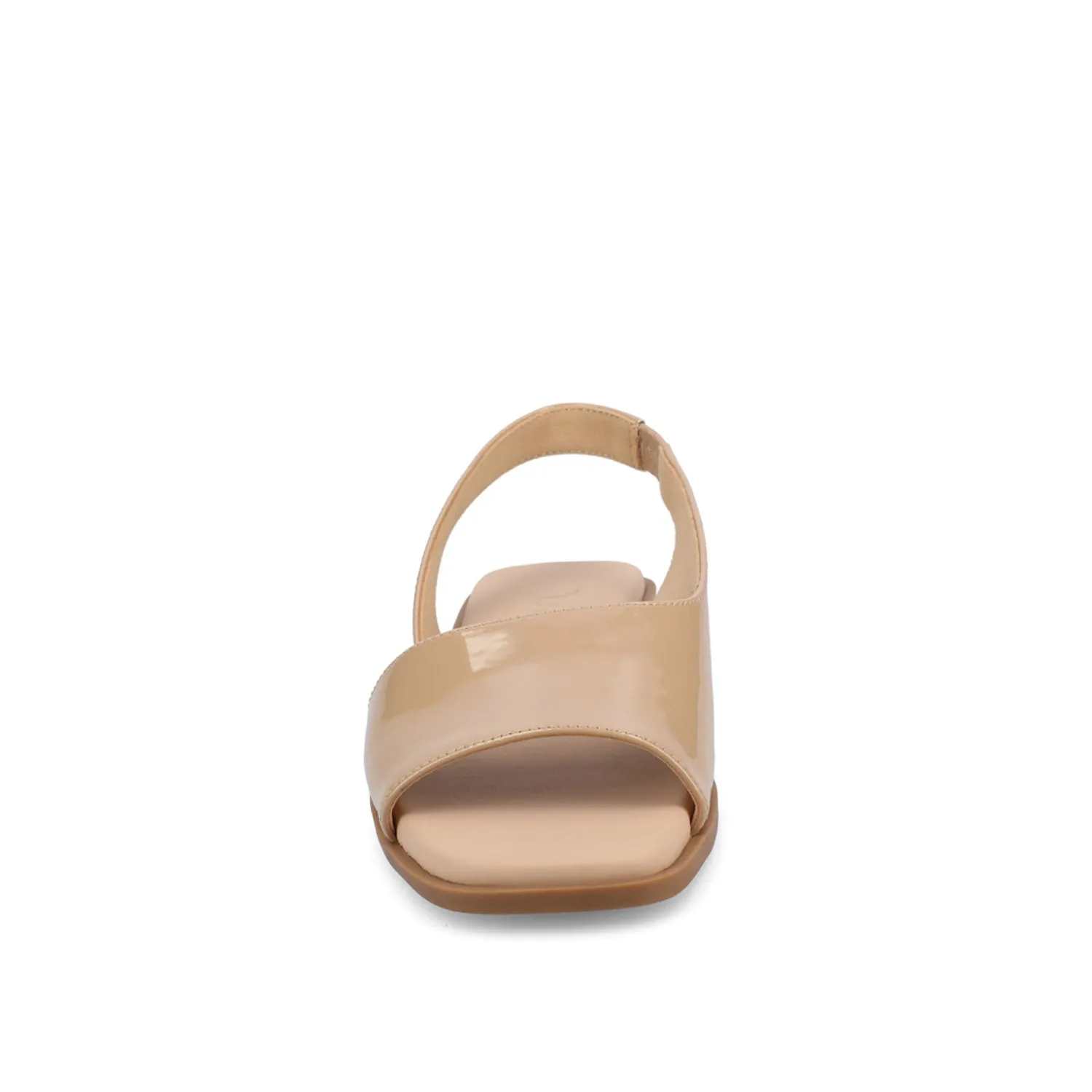 BRINSLEY PATENT SANDALS IN WIDE quick slip