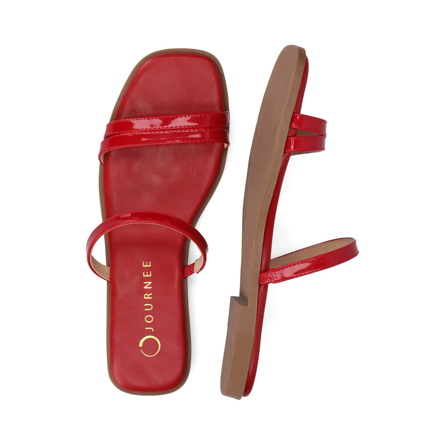 BRISA SLIDE SANDALS IN FAUX LEATHER zen feel