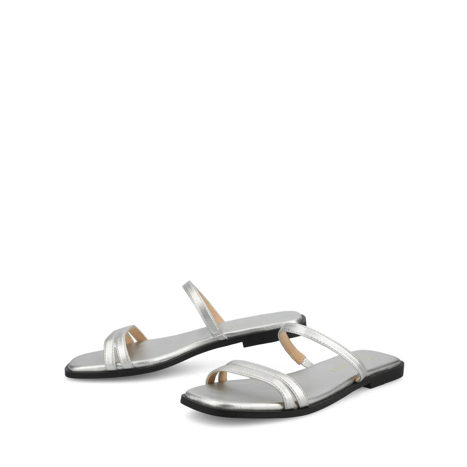 BRISA SLIDE SANDALS IN FAUX LEATHER zen feel