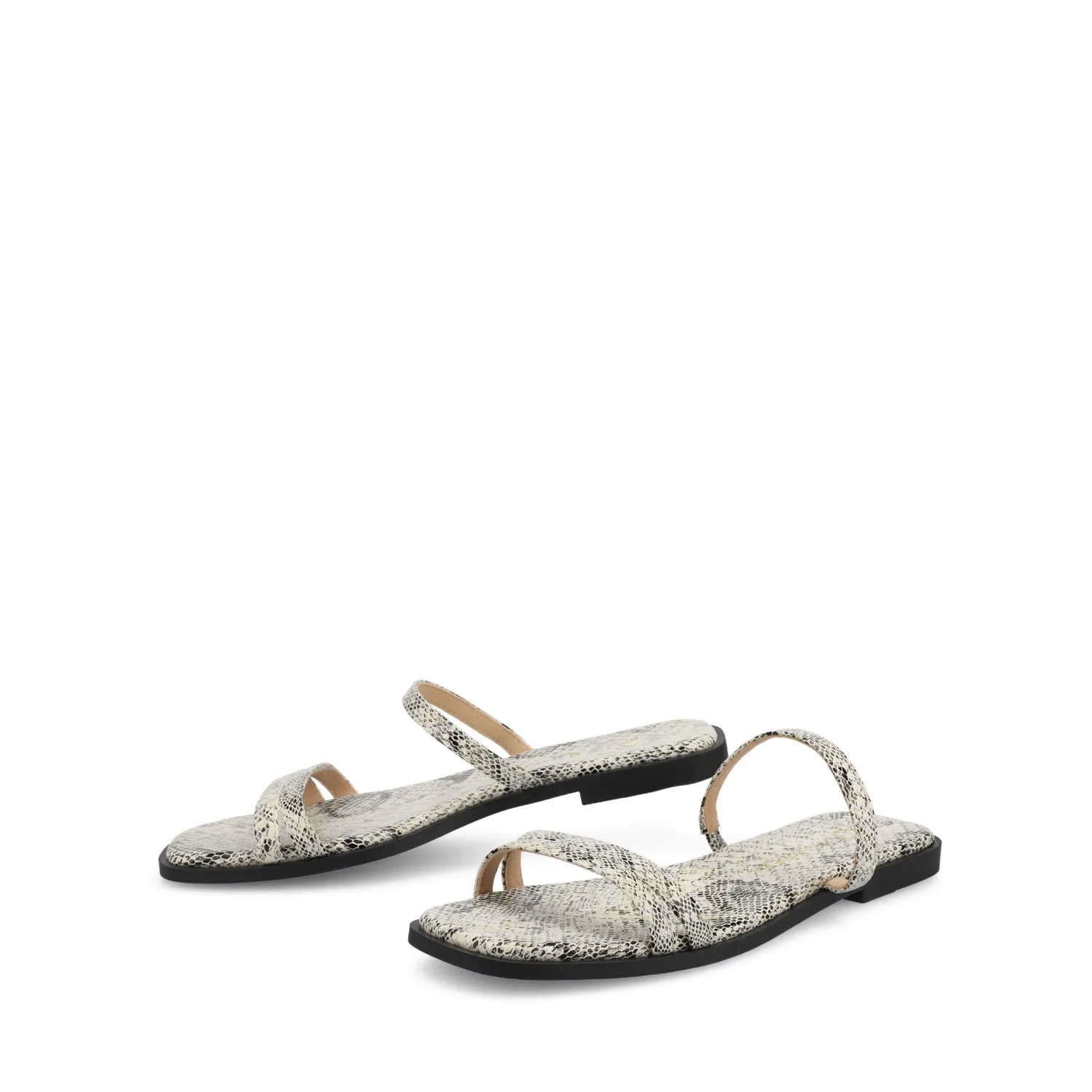BRISA SLIDE SANDALS IN FAUX LEATHER zen feel