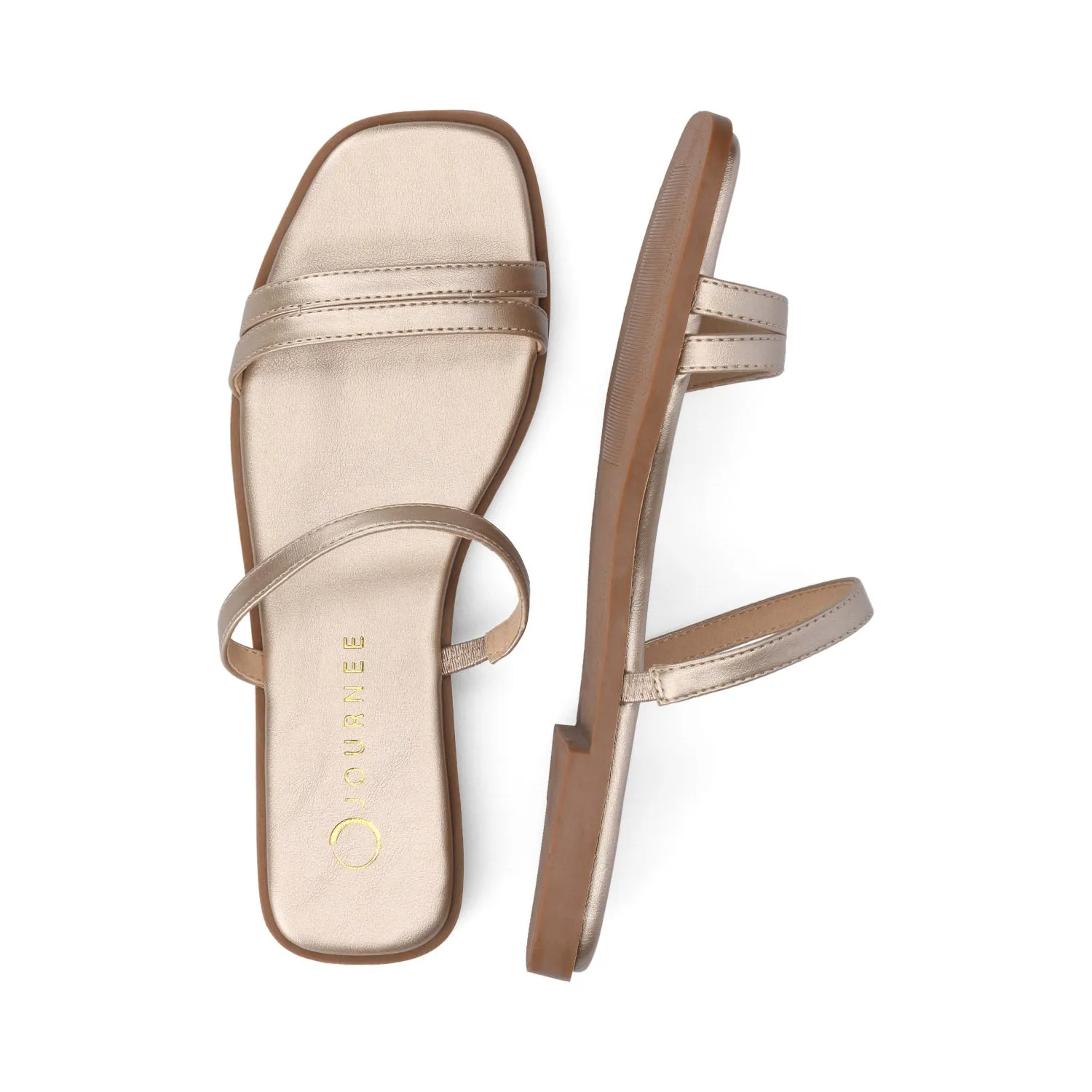 BRISA SLIDE SANDALS IN FAUX LEATHER zen feel