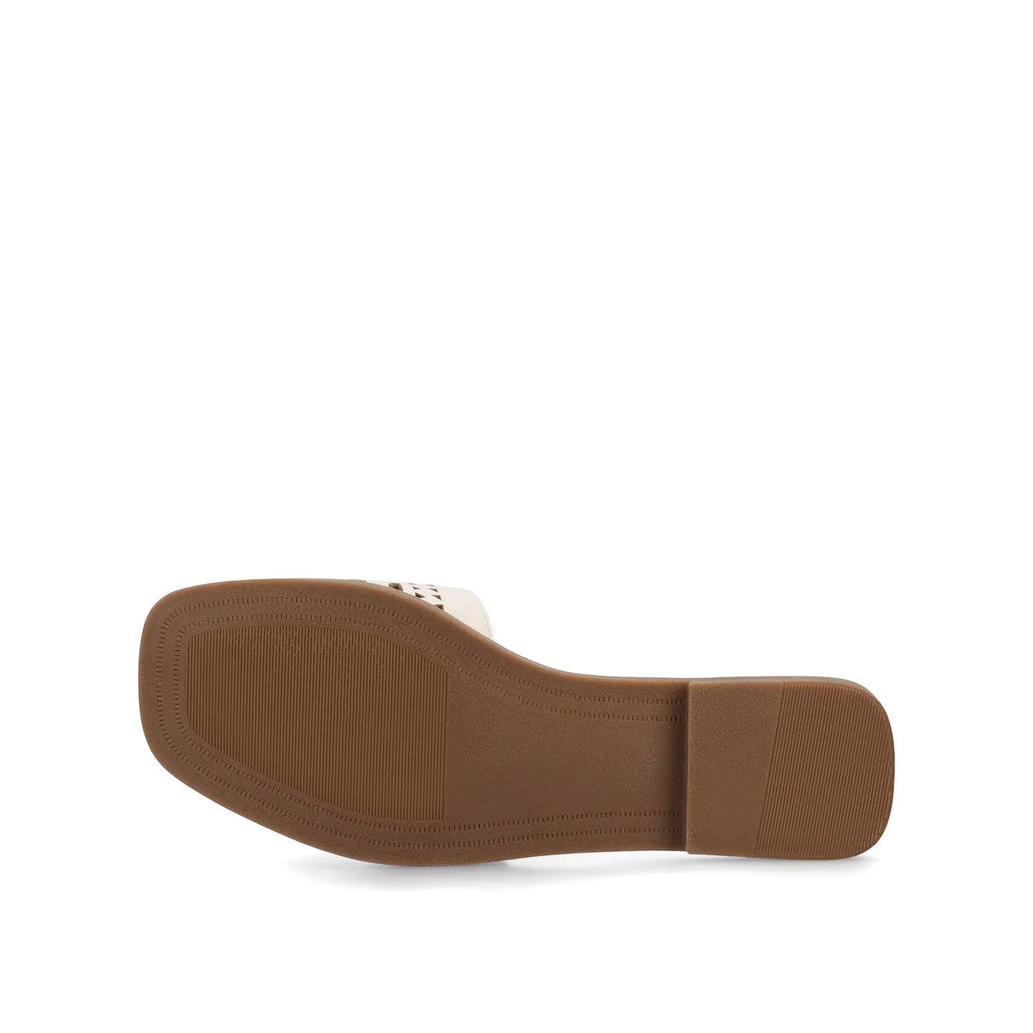 BRODIE SLIDE SANDALS IN FAUX LEATHER spring vibe