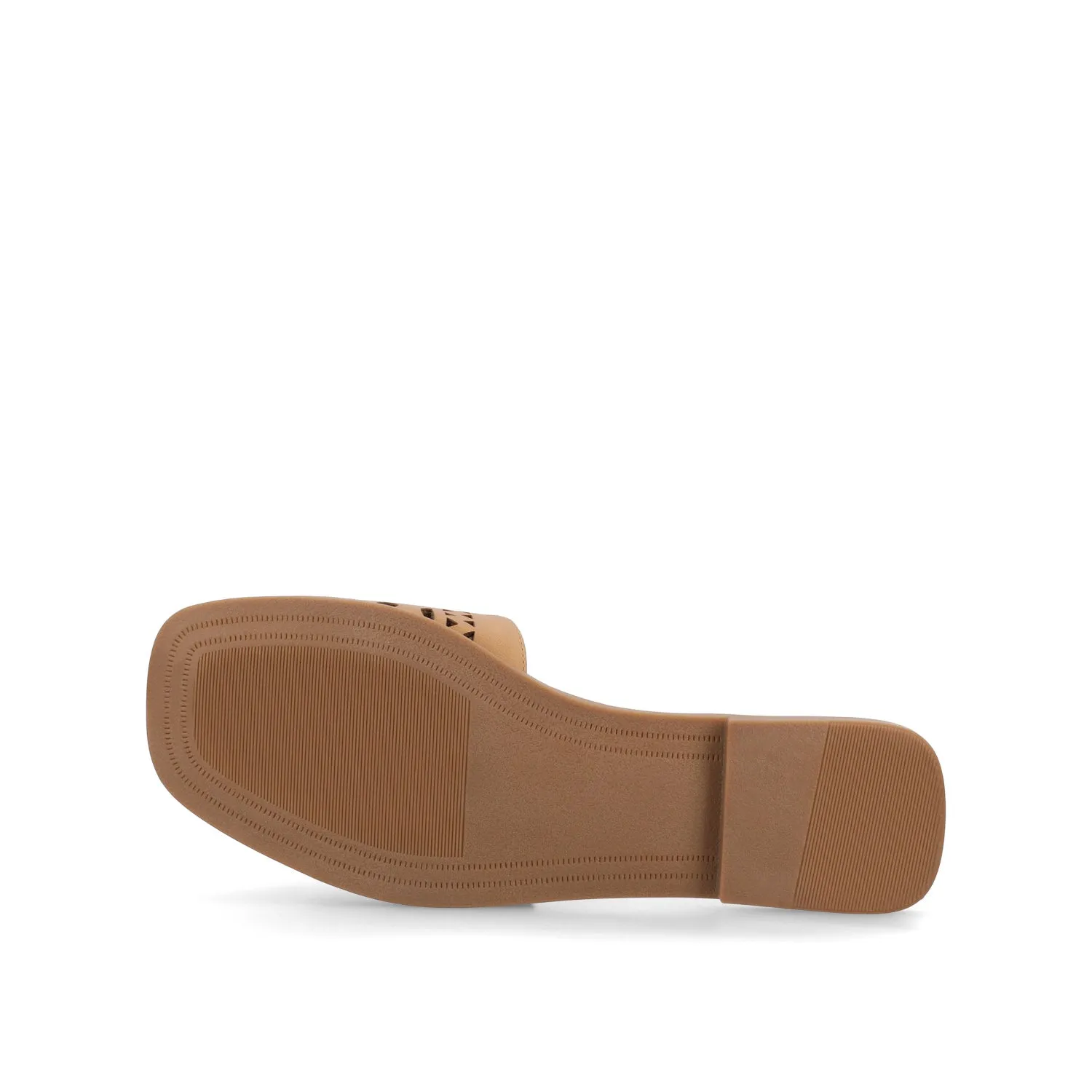 BRODIE SLIDE SANDALS IN FAUX LEATHER spring vibe