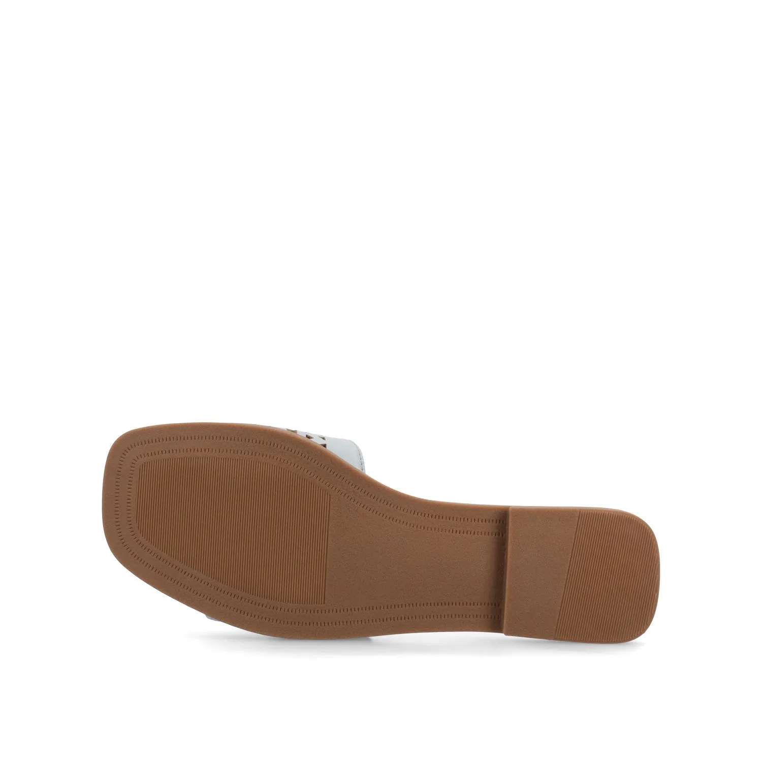BRODIE SLIDE SANDALS IN FAUX LEATHER spring vibe