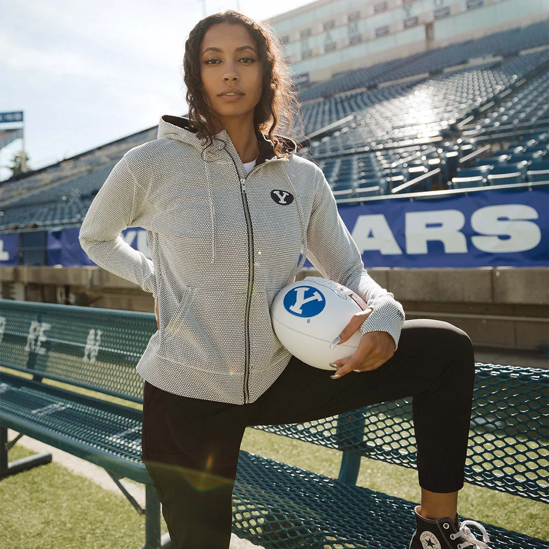 BYU Albion Zip-Up, Honeycomb boxy cut