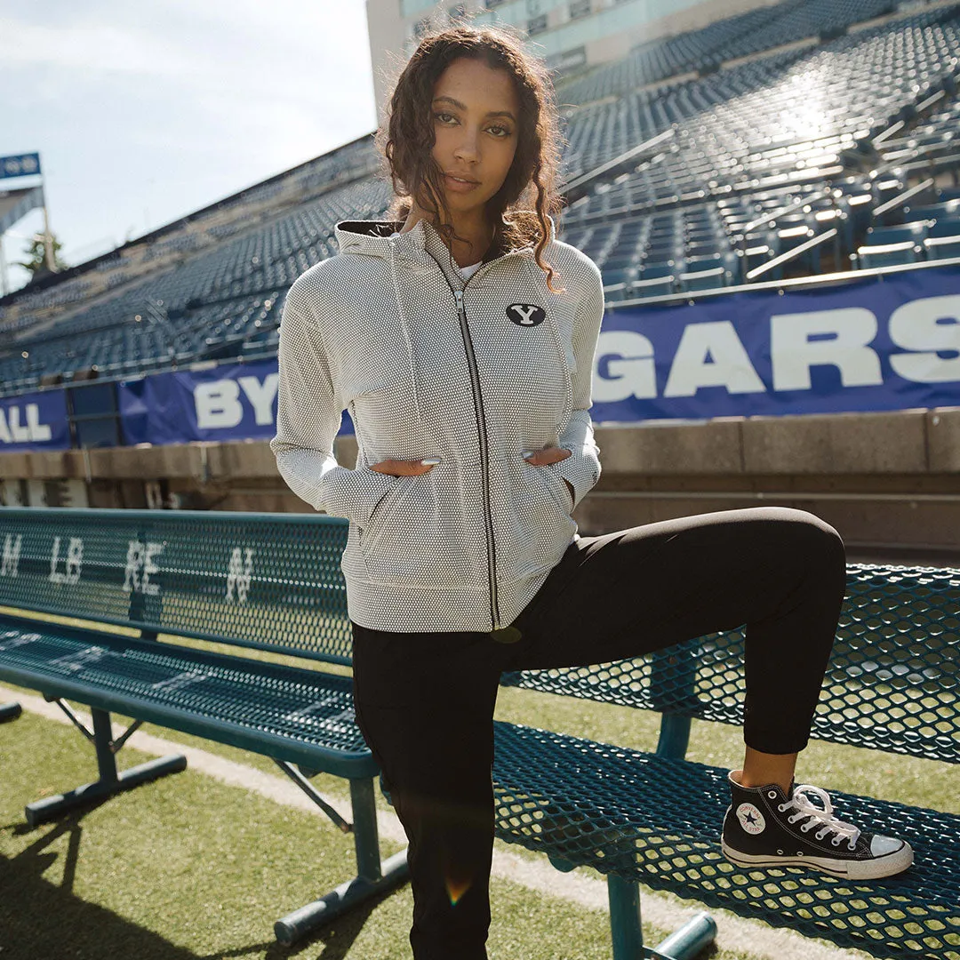BYU Albion Zip-Up, Honeycomb boxy cut