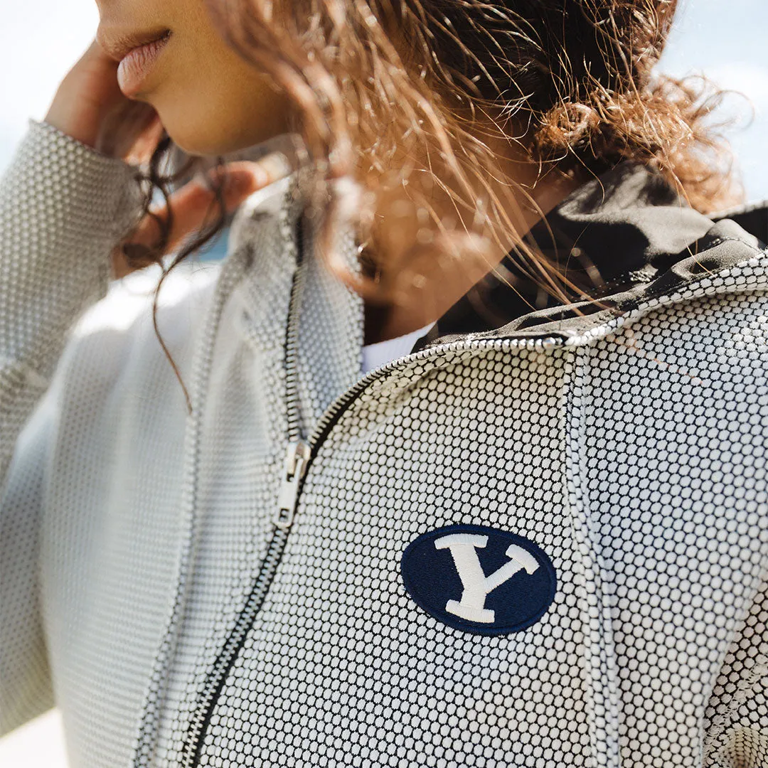 BYU Albion Zip-Up, Honeycomb boxy cut