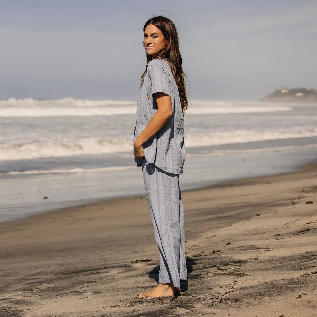 Cabana Shirt, Dusk Blue coverless feel