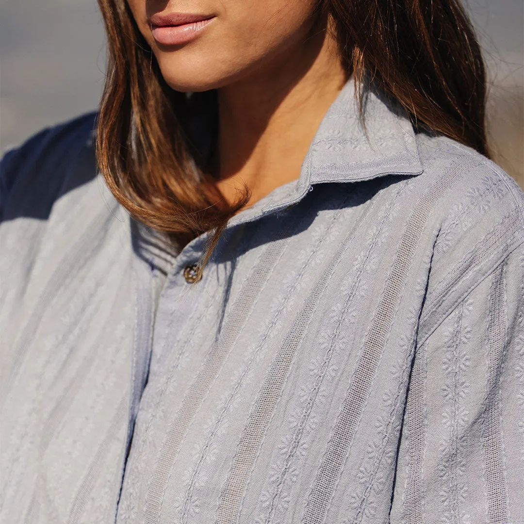 Cabana Shirt, Dusk Blue coverless feel