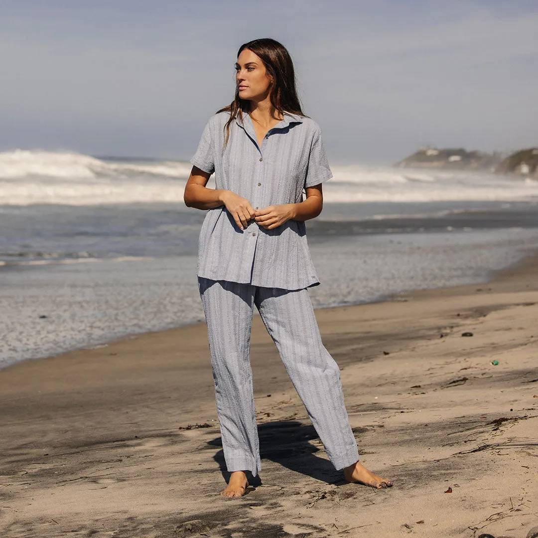 Cabana Shirt, Dusk Blue coverless feel