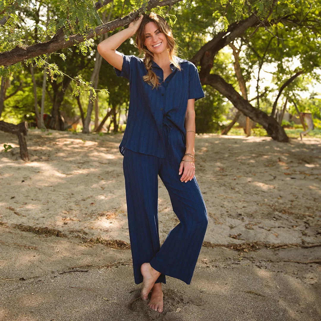 Cabana Shirt, Navy relax fit