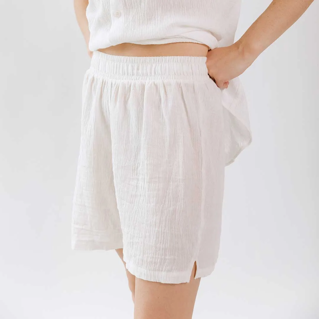 Cabana Shorts, White beach light