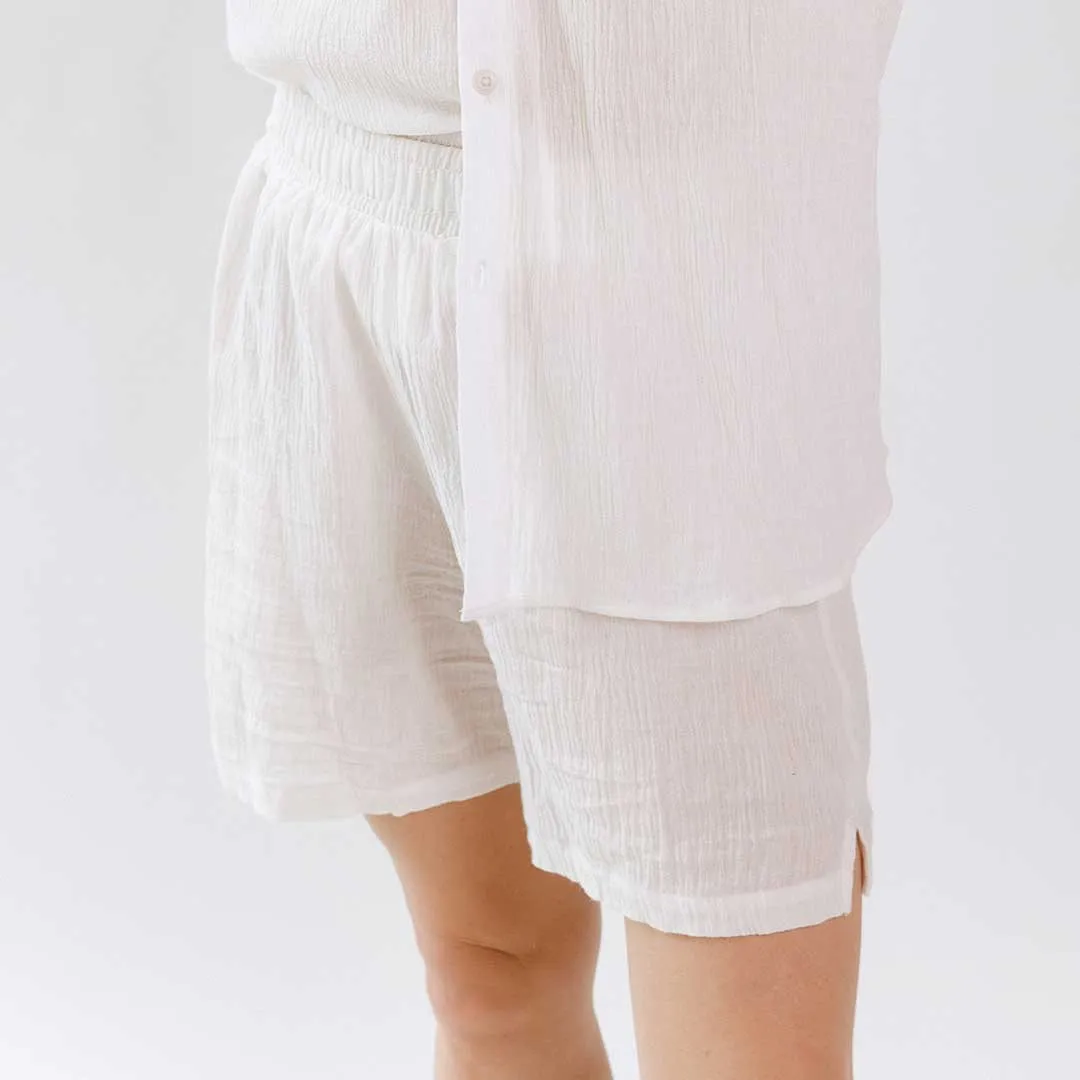 Cabana Shorts, White beach light