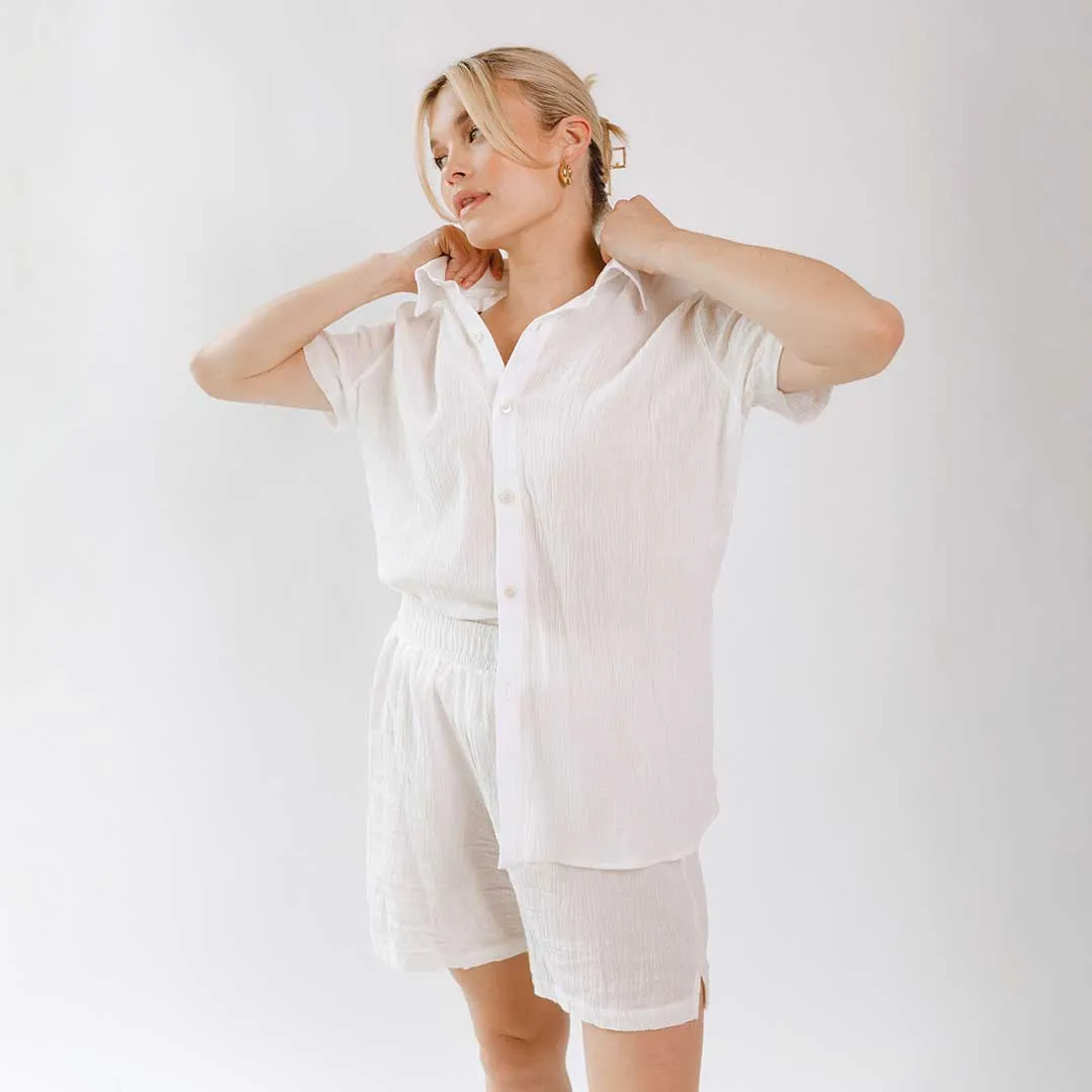 Cabana Shorts, White beach light