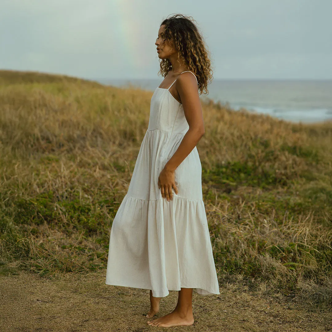 Cabo Midi Dress, Sand skin safe