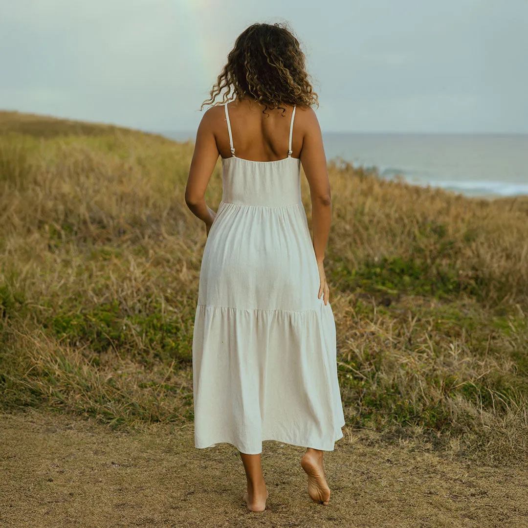 Cabo Midi Dress, Sand skin safe
