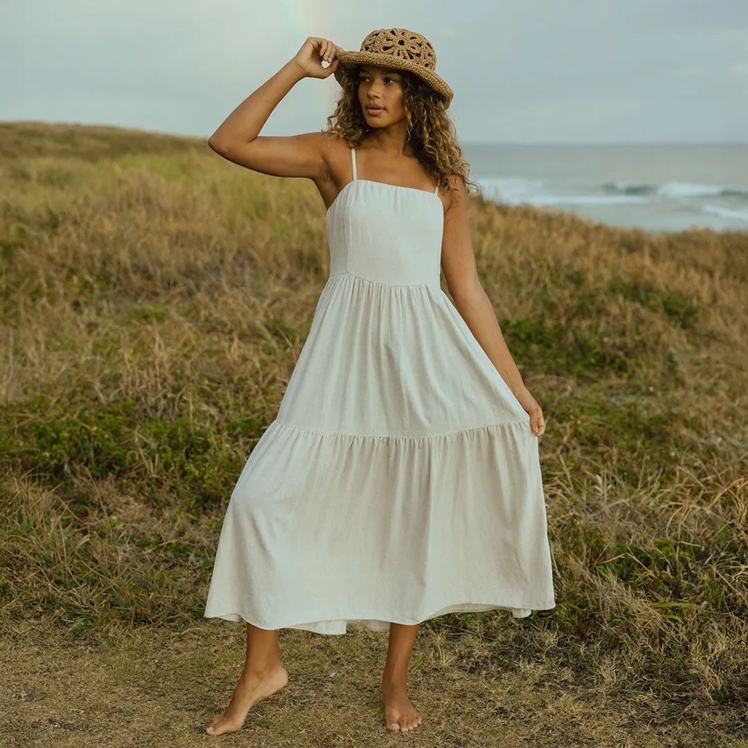 Cabo Midi Dress, Sand skin safe