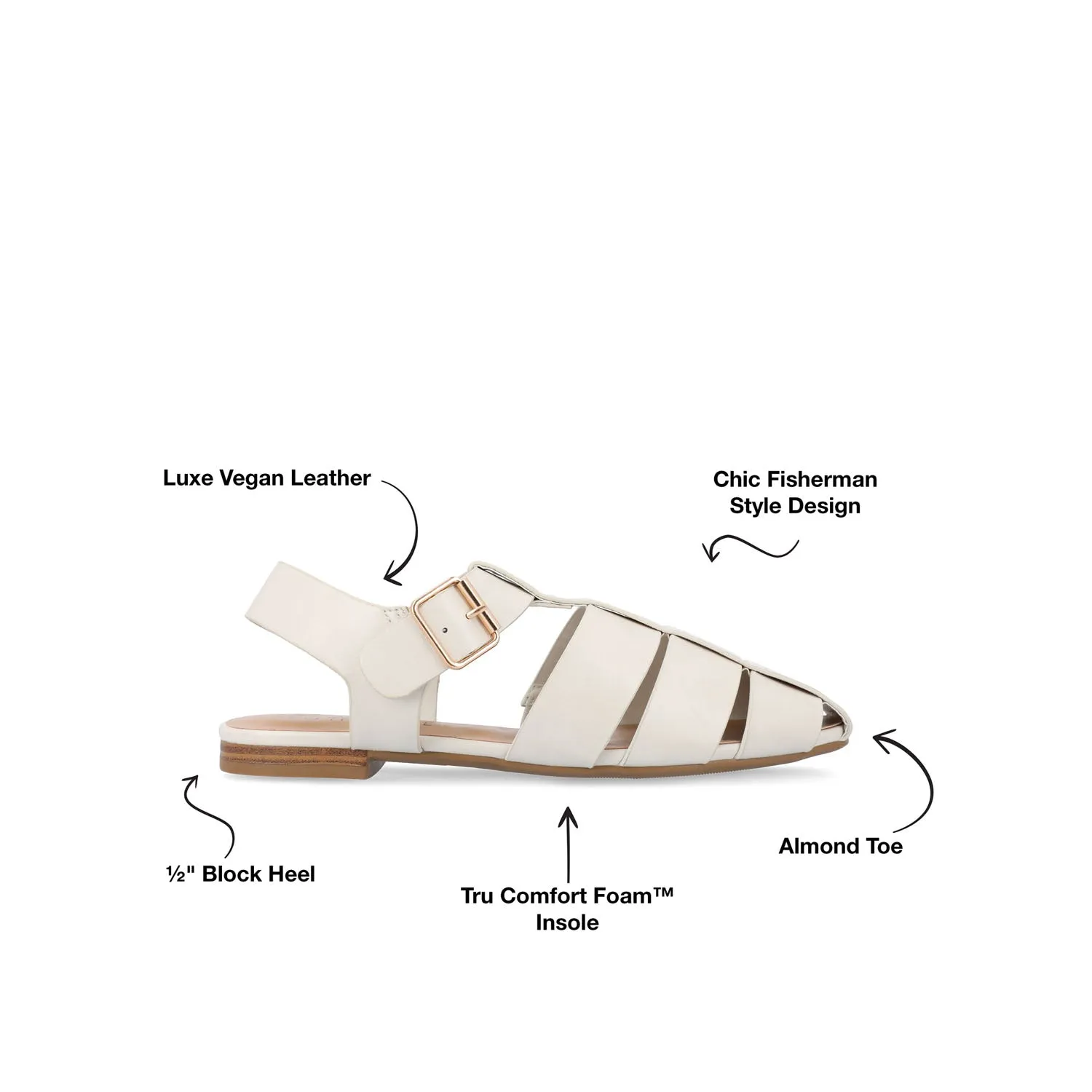 CAILINNA FISHERMAN SANDALS IN WIDE street slip