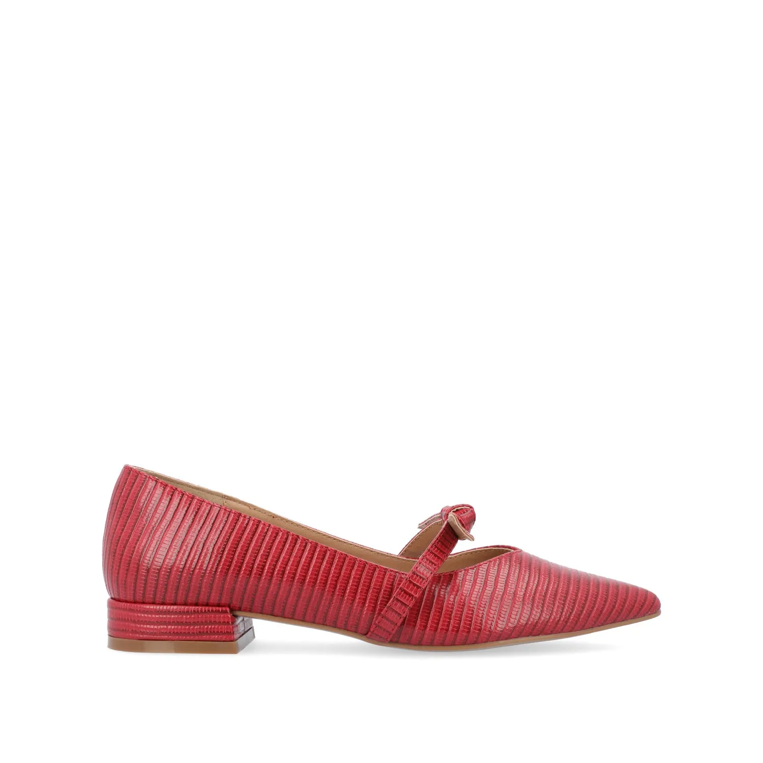 CAIT BALLET FLATS IN FAUX LIZARD soft sole