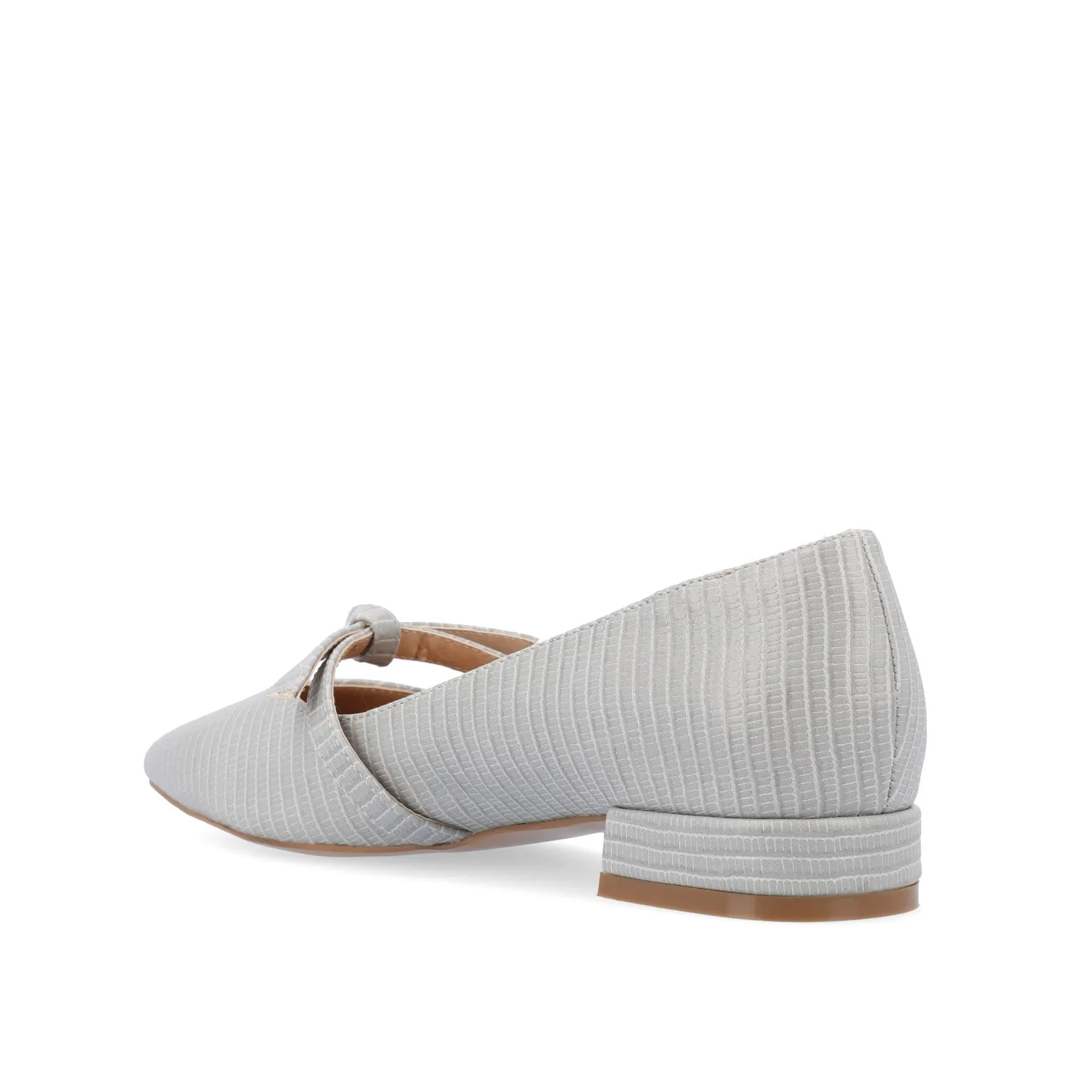 CAIT BALLET FLATS IN FAUX LIZARD soft sole
