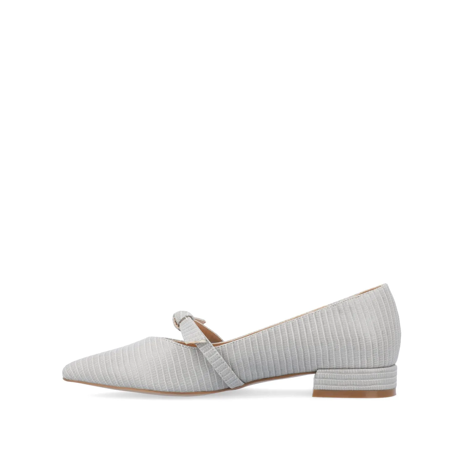 CAIT BALLET FLATS IN FAUX LIZARD soft sole