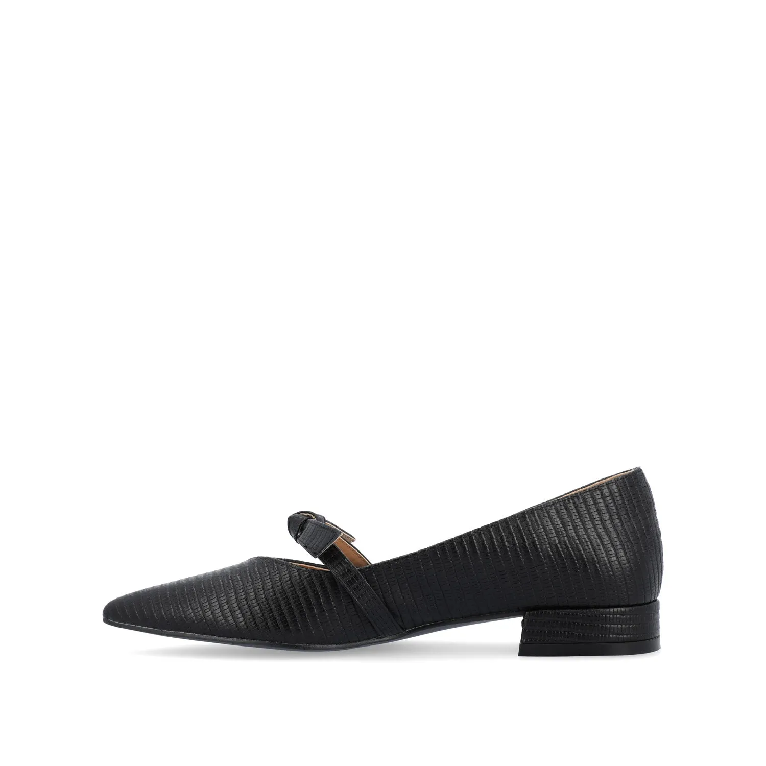 CAIT BALLET FLATS IN FAUX LIZARD soft sole