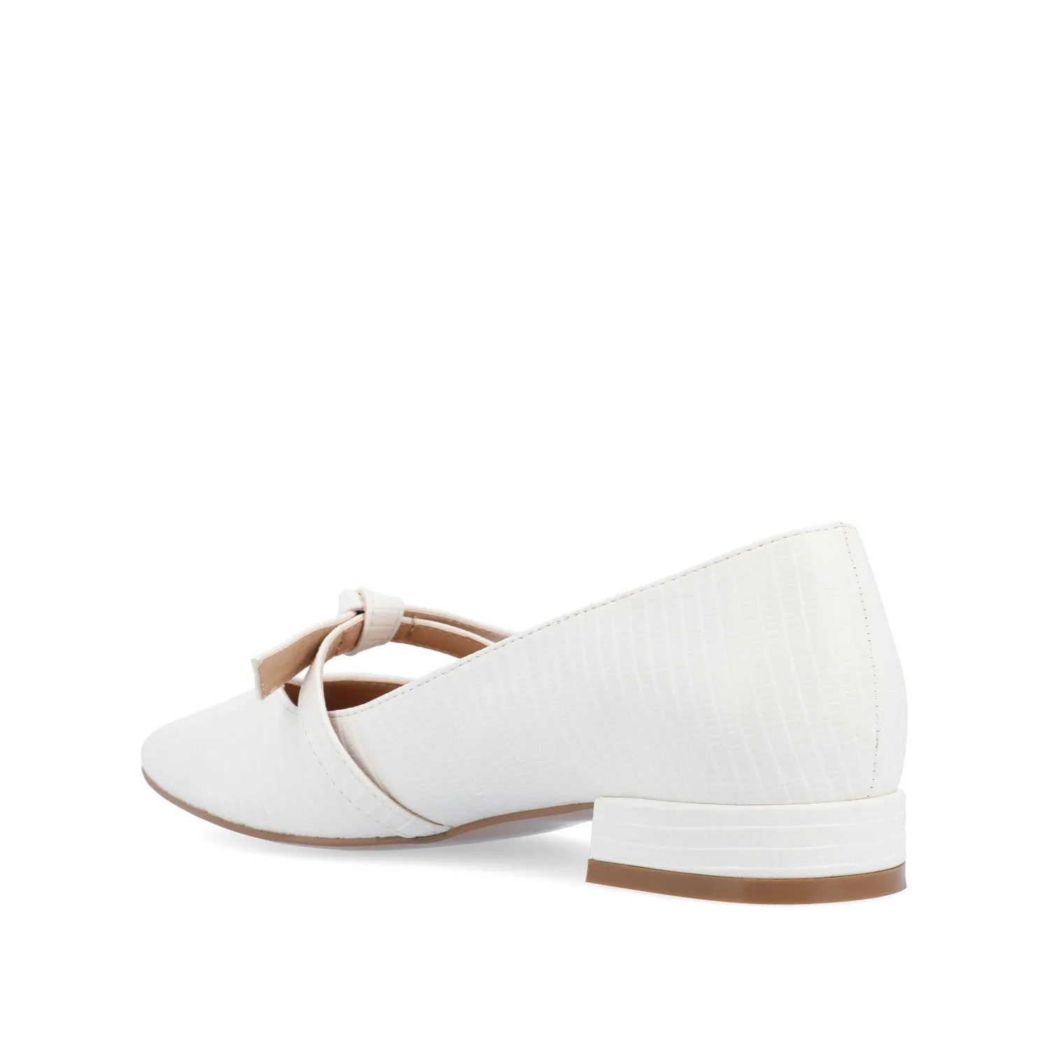 CAIT BALLET FLATS IN FAUX LIZARD soft sole