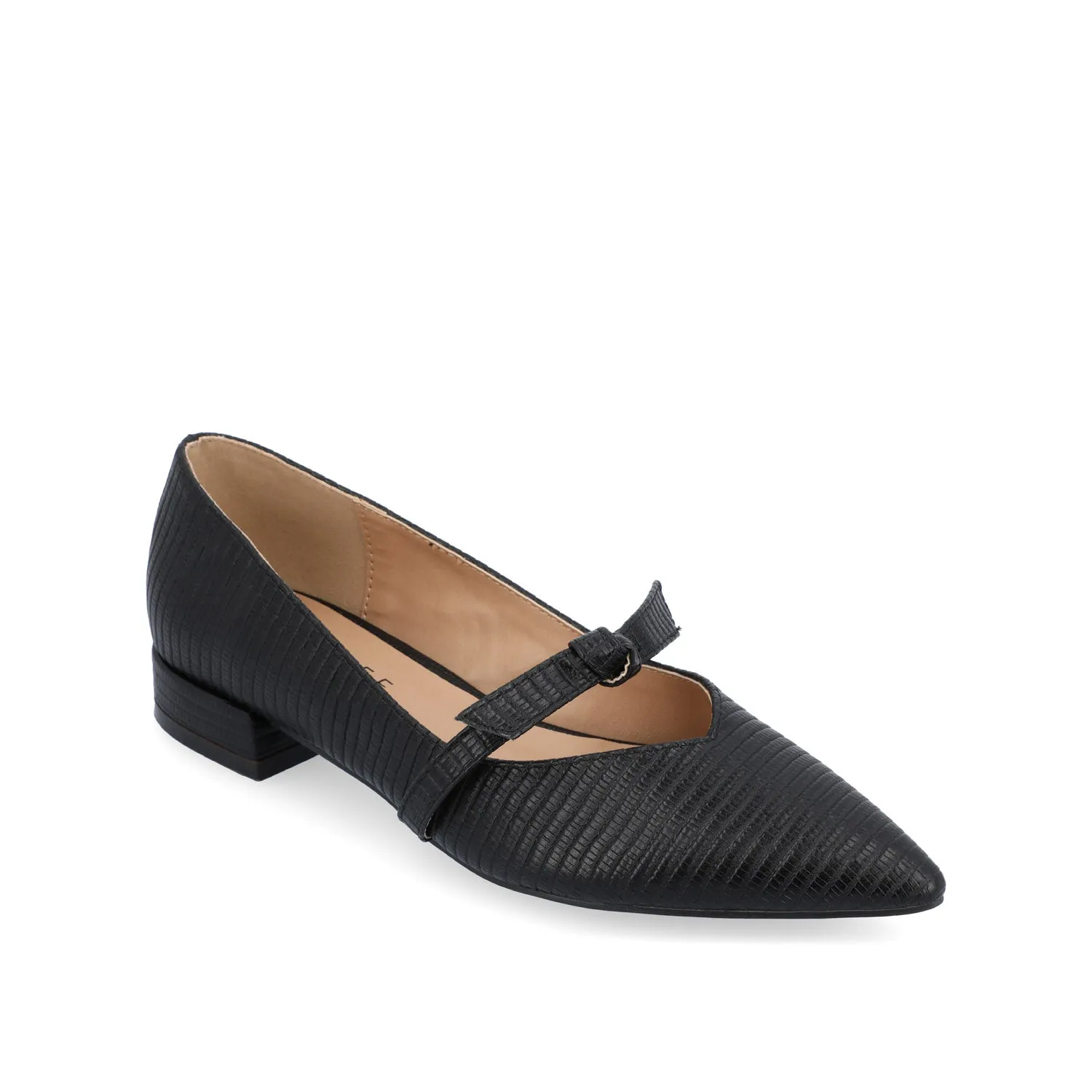CAIT BALLET FLATS IN FAUX LIZARD soft sole