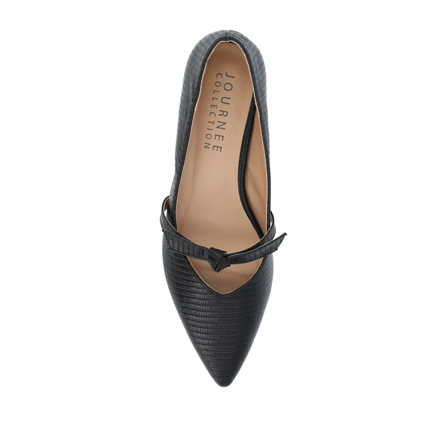 CAIT BALLET FLATS IN FAUX LIZARD soft sole