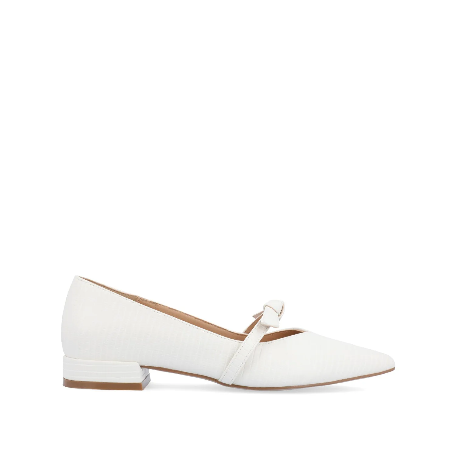 CAIT BALLET FLATS IN FAUX LIZARD soft sole