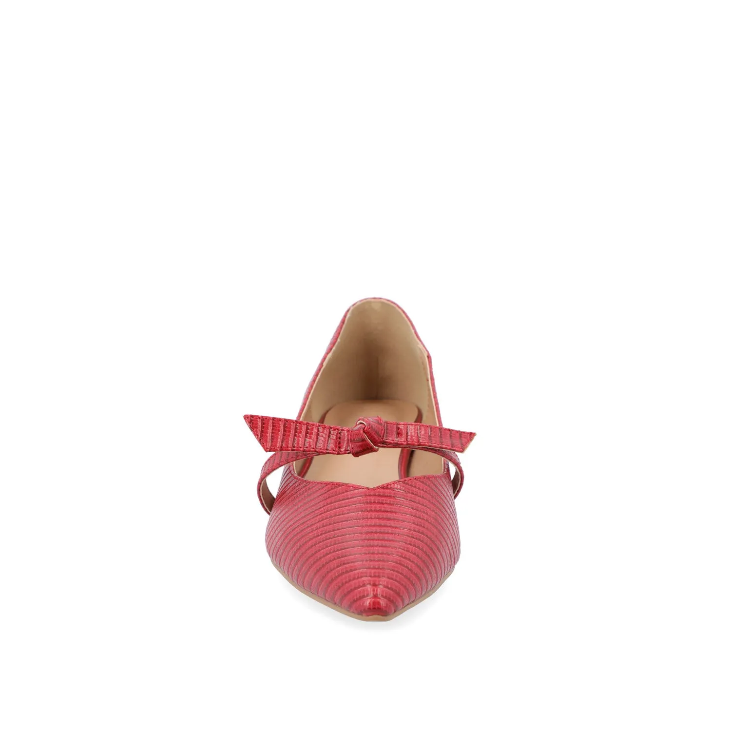CAIT BALLET FLATS IN FAUX LIZARD soft sole