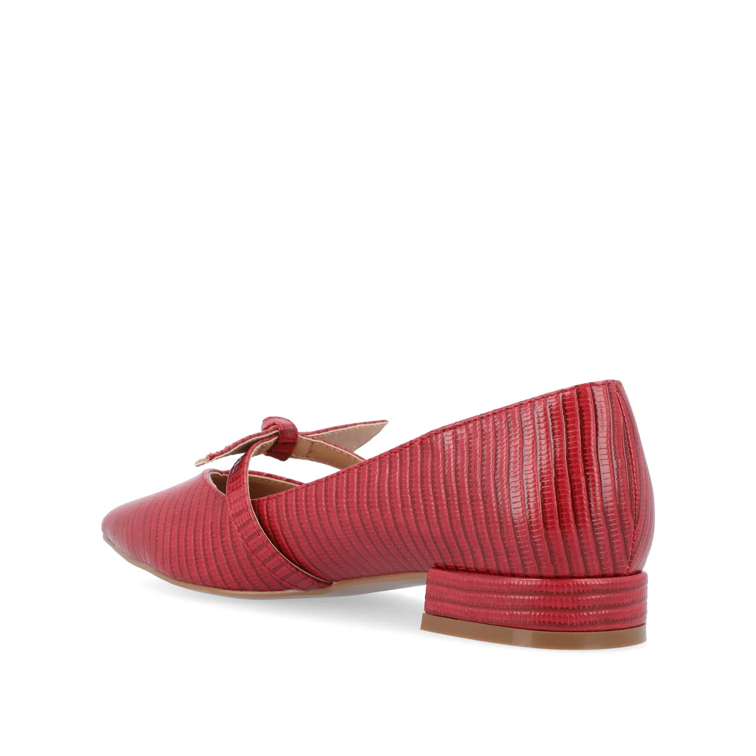 CAIT BALLET FLATS IN FAUX LIZARD soft sole