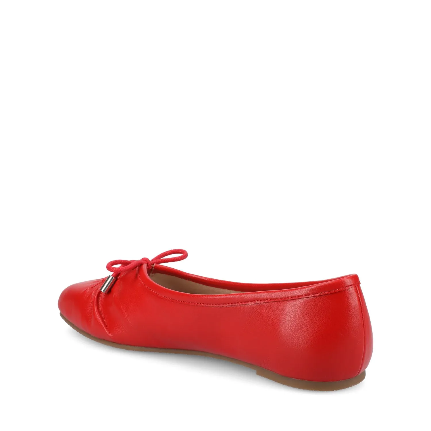 CALLEE BALLET FLATS IN FAUX LEATHER tie bow