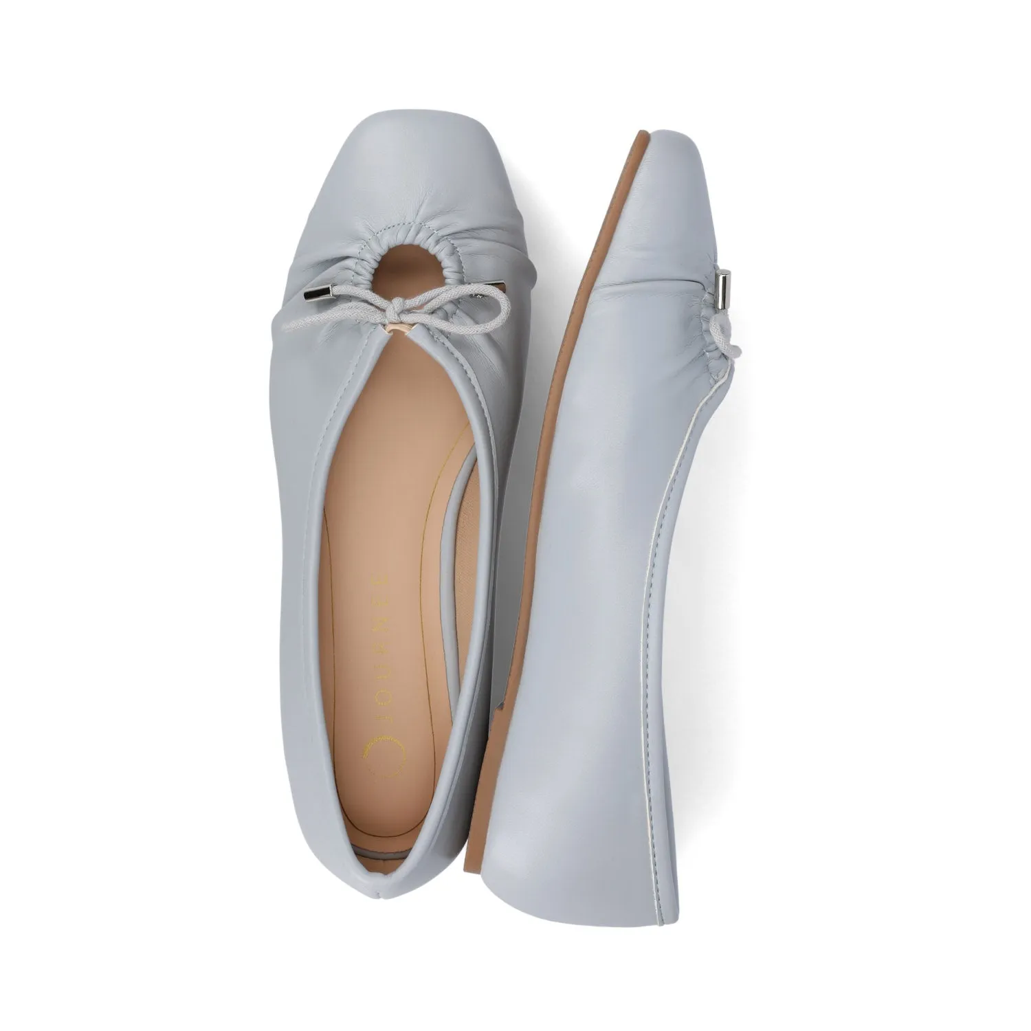 CALLEE BALLET FLATS IN FAUX LEATHER tie bow
