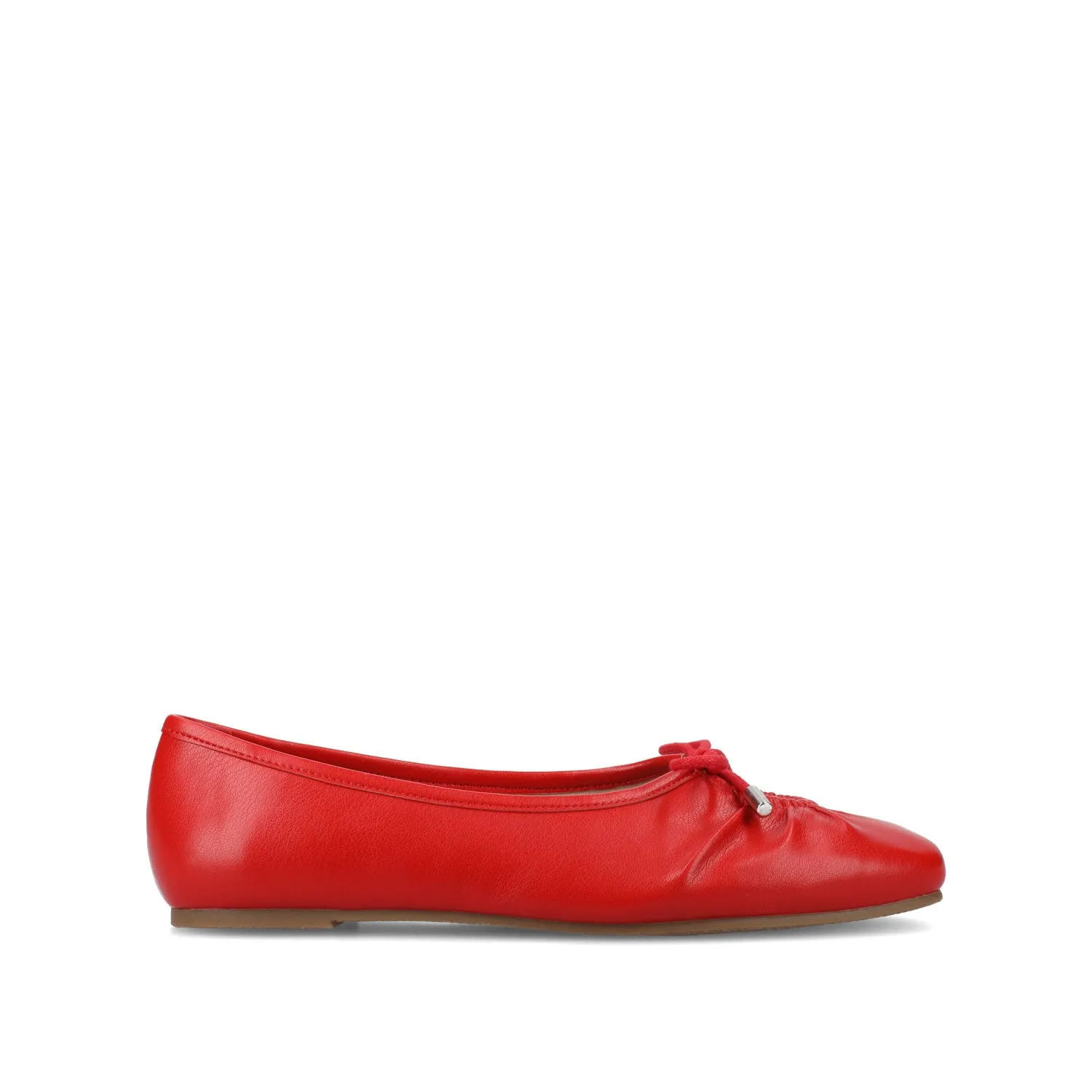 CALLEE BALLET FLATS IN FAUX LEATHER tie bow