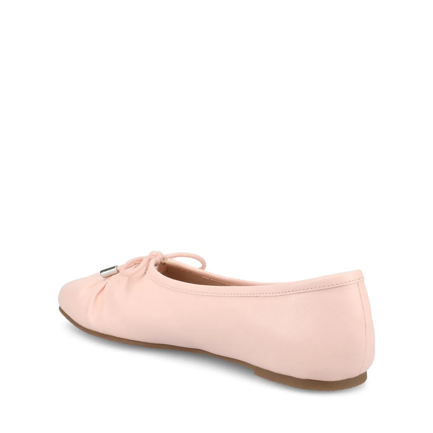 CALLEE BALLET FLATS IN FAUX LEATHER tie bow
