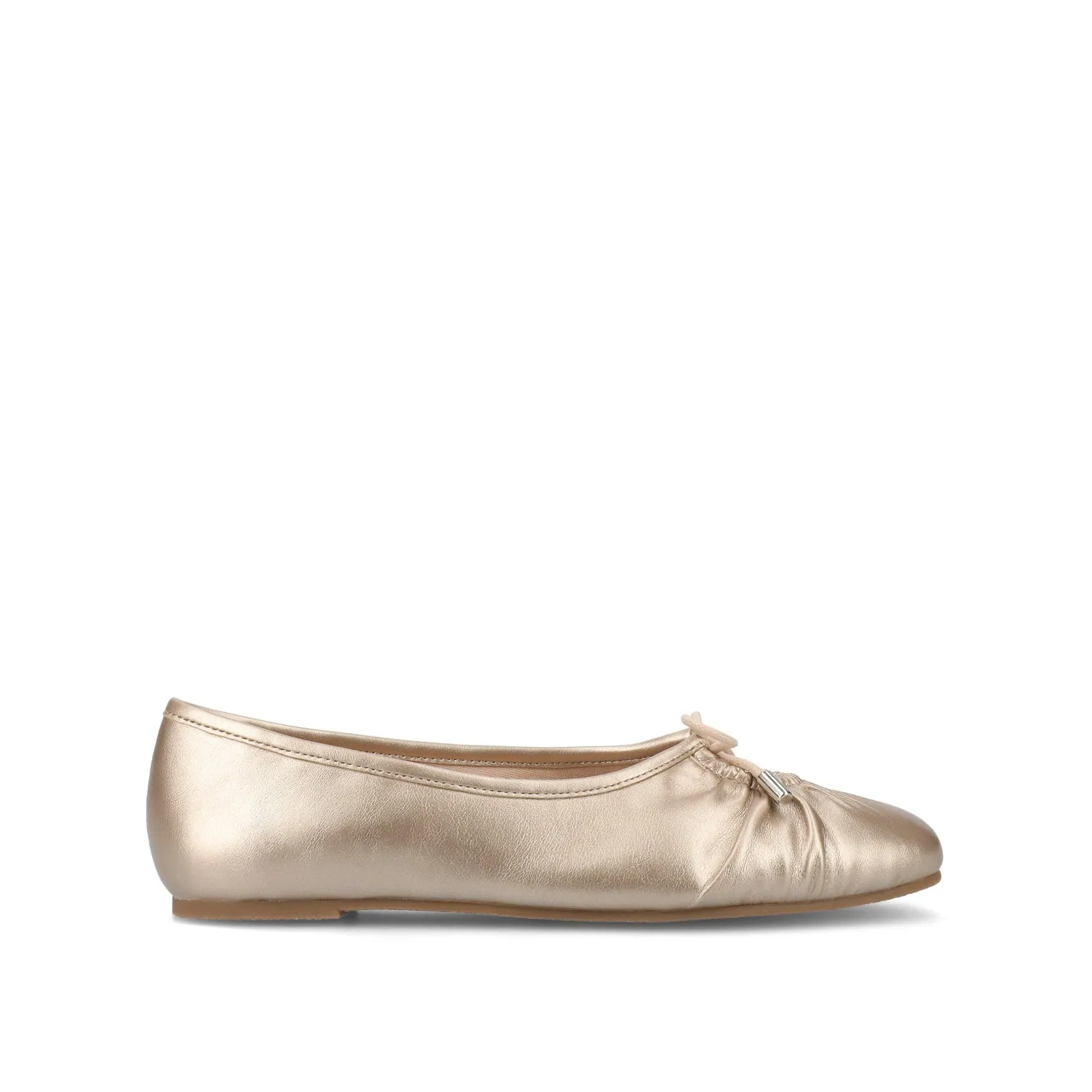 CALLEE BALLET FLATS IN FAUX LEATHER tie bow