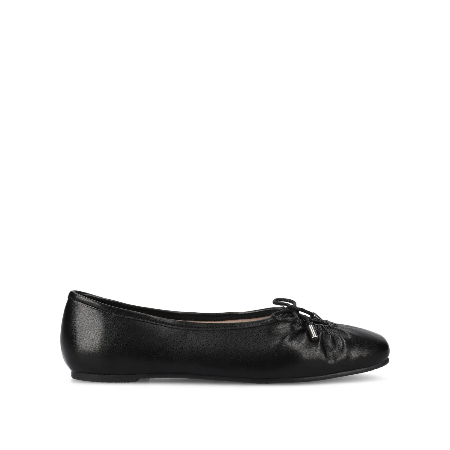 CALLEE BALLET FLATS IN FAUX LEATHER tie bow