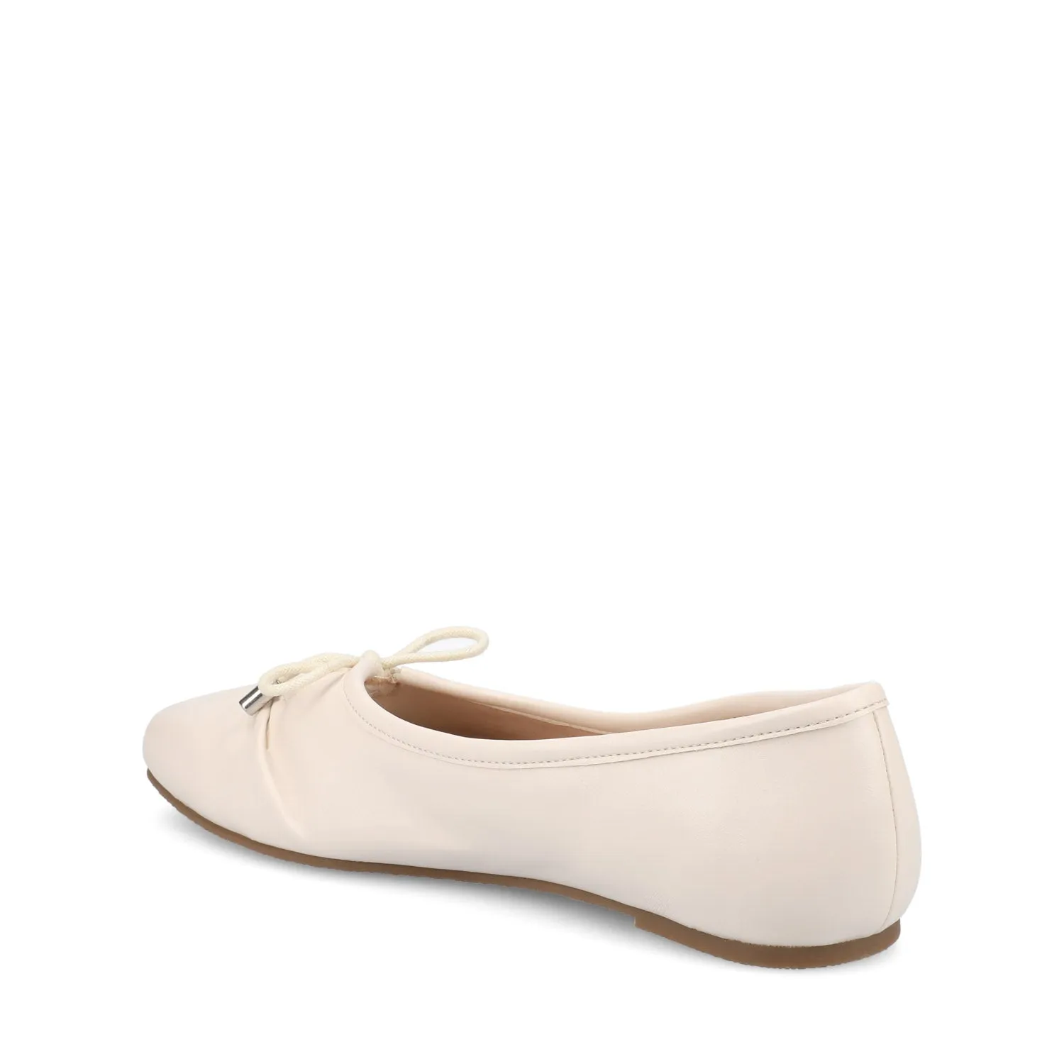 CALLEE BALLET FLATS IN FAUX LEATHER tie bow