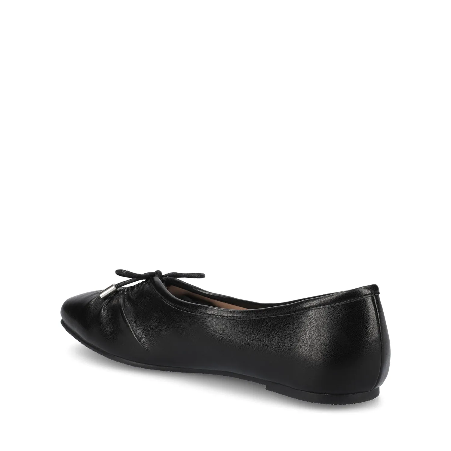 CALLEE BALLET FLATS IN FAUX LEATHER tie bow