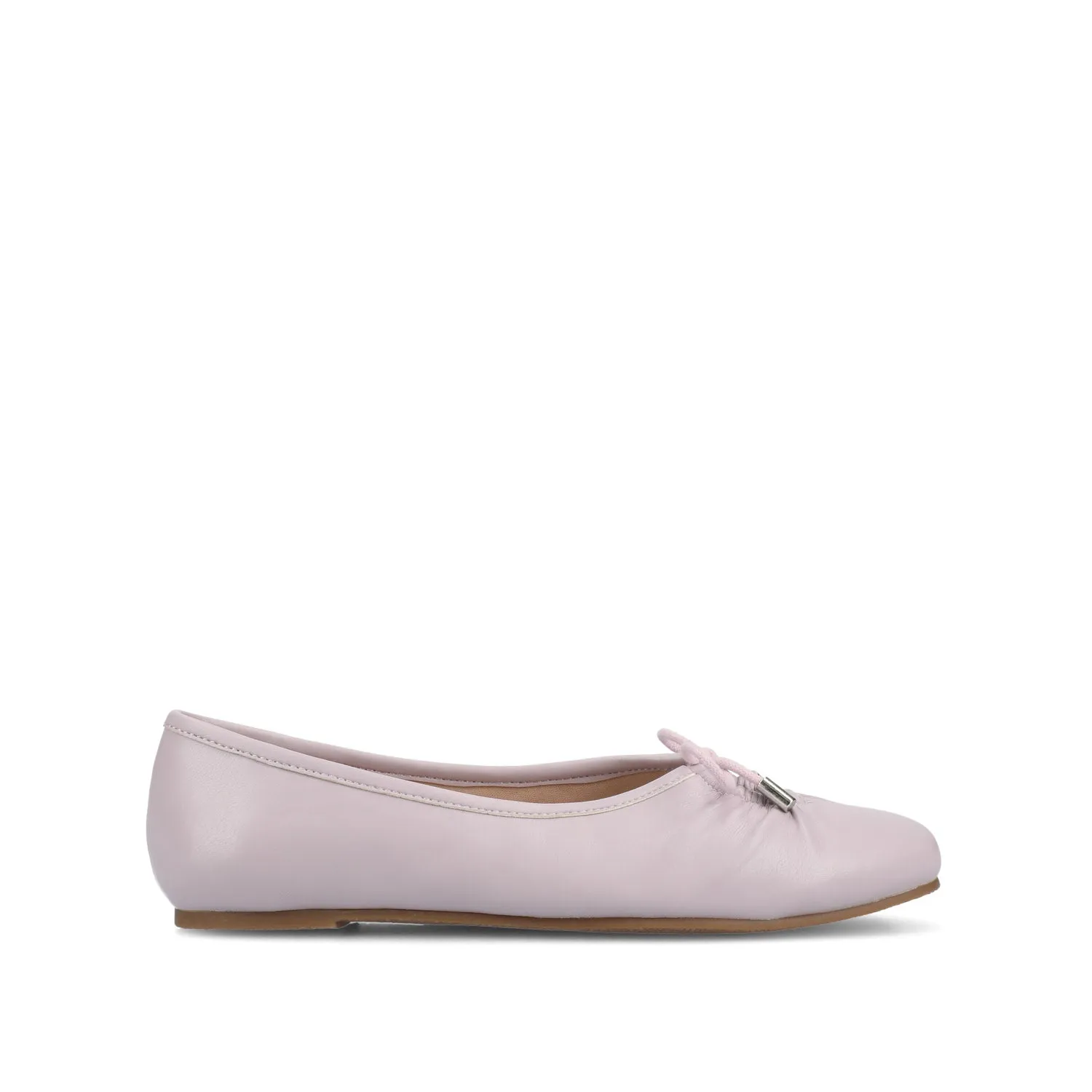 CALLEE BALLET FLATS IN FAUX LEATHER tie bow