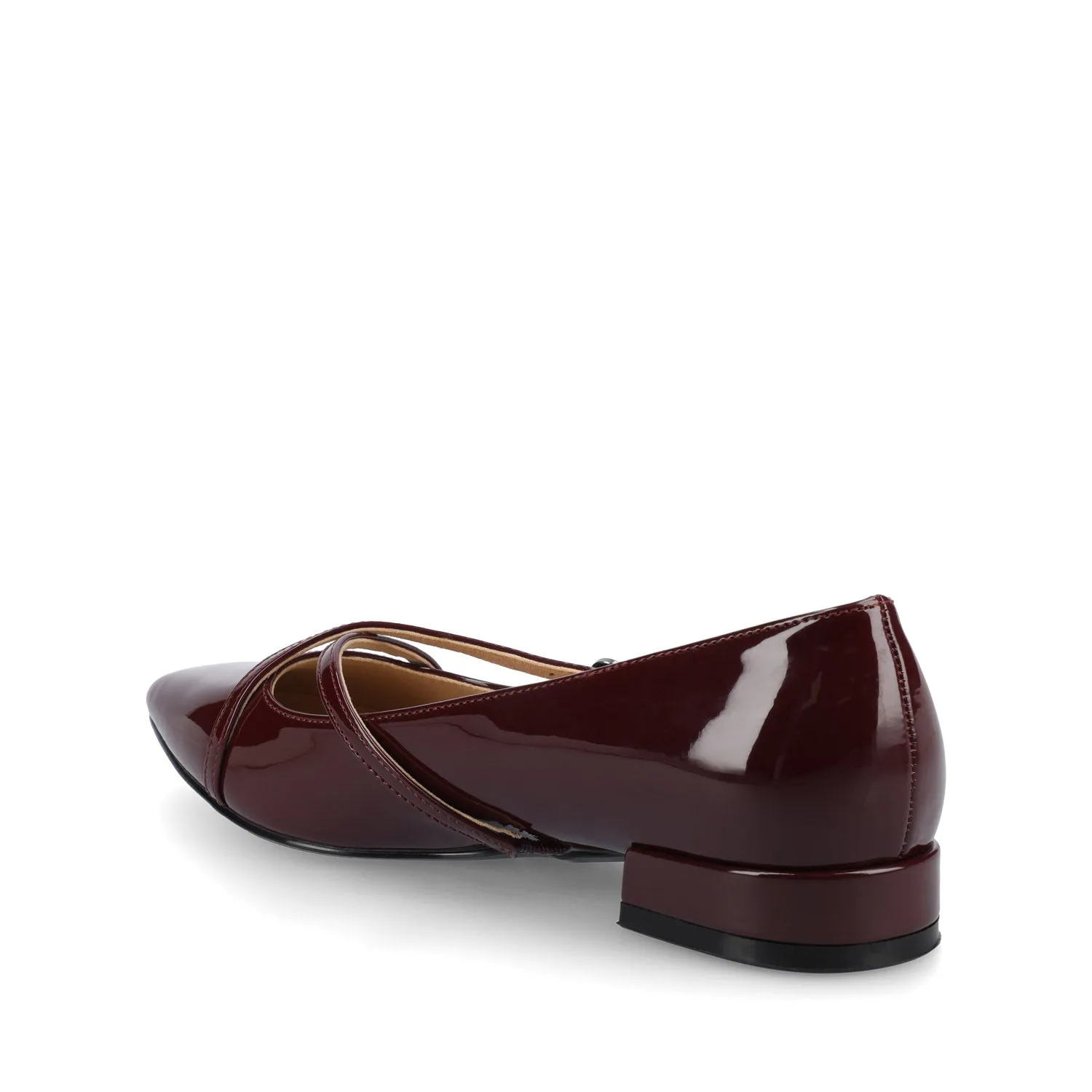 CAMBY DRESS FLAT IN FAUX LEATHER euro casual