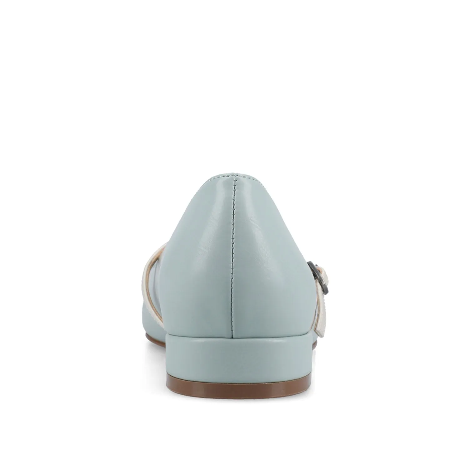 CAMBY DRESS FLAT IN FAUX LEATHER euro casual