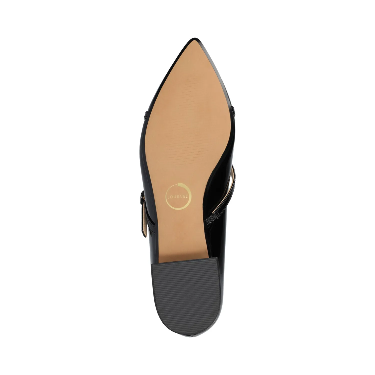 CAMBY DRESS FLAT IN FAUX LEATHER euro casual