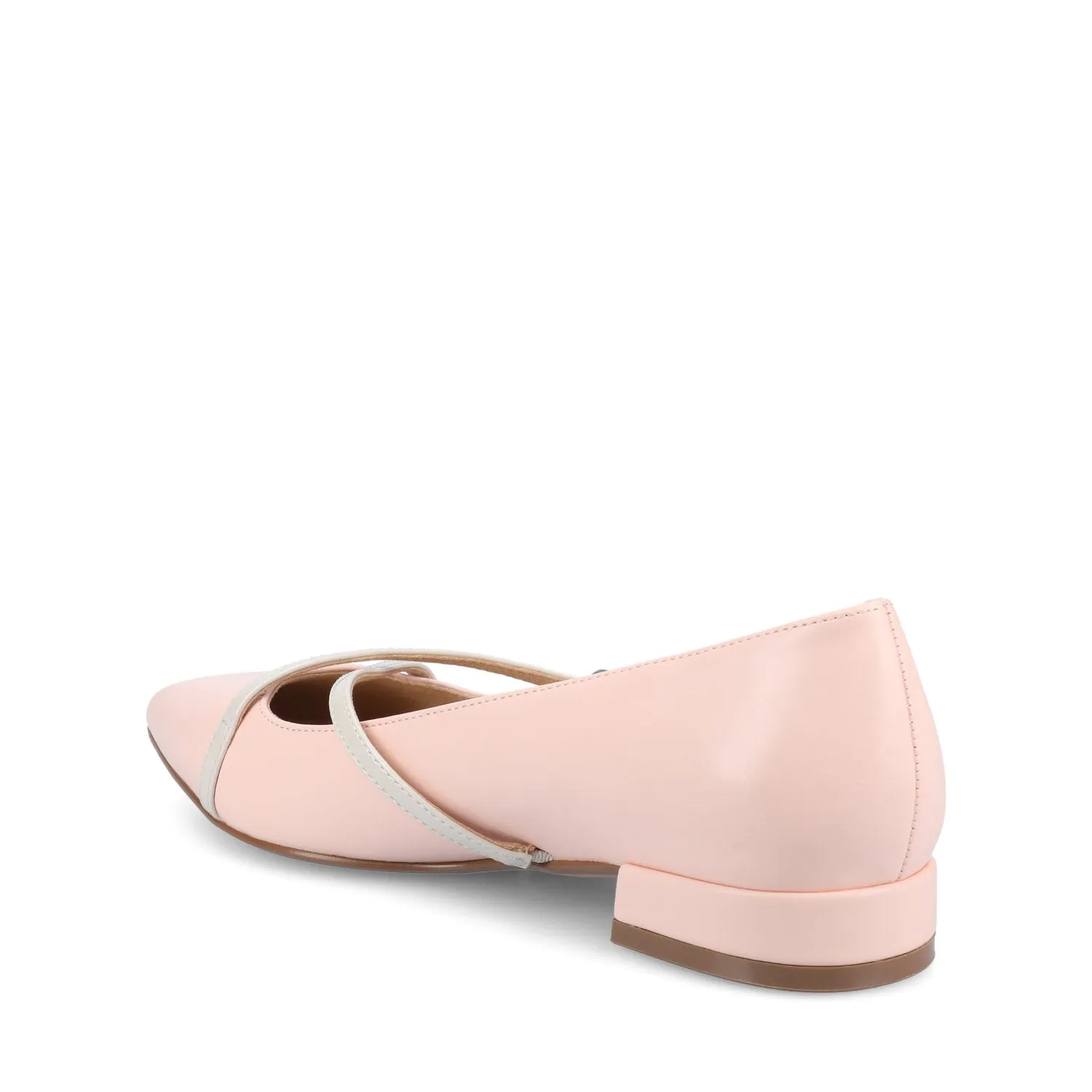 CAMBY DRESS FLAT IN FAUX LEATHER euro casual