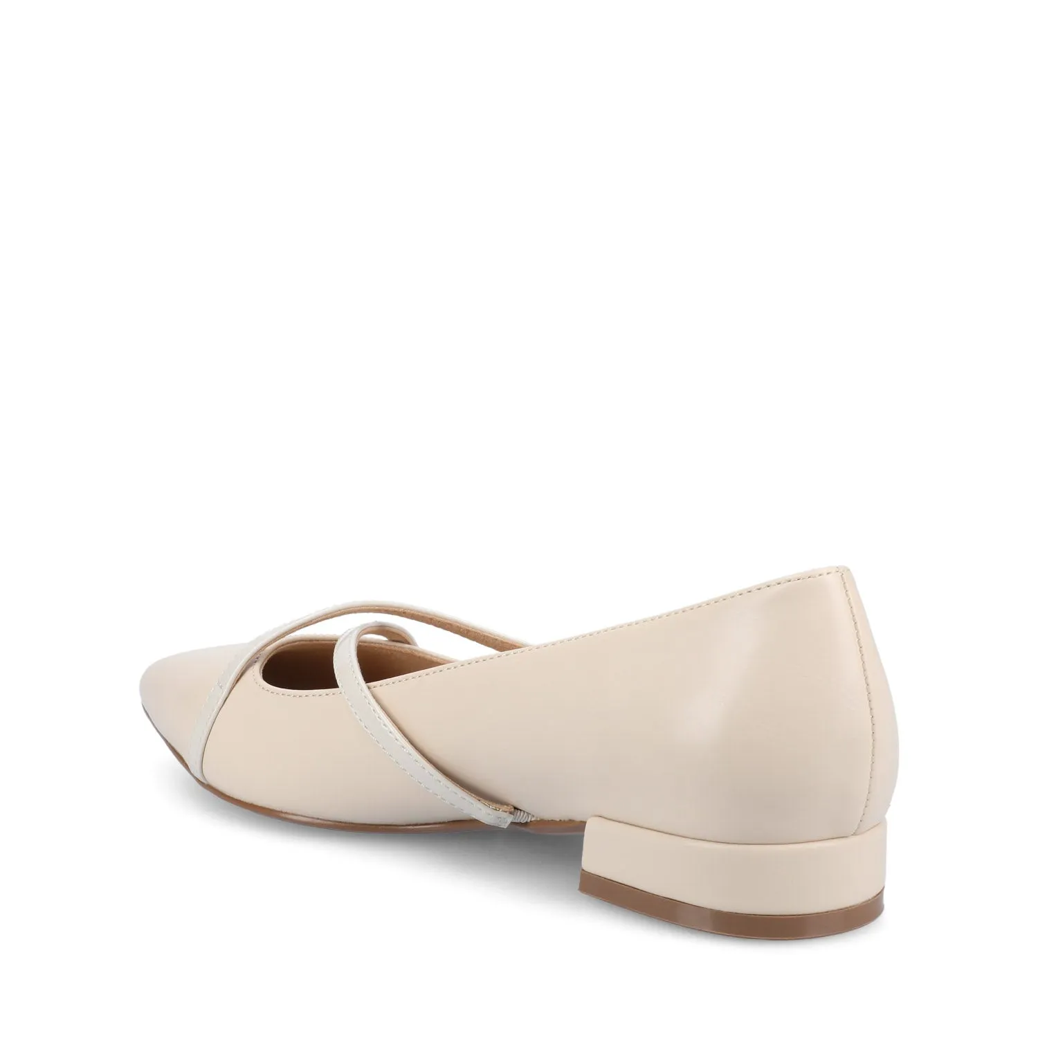 CAMBY DRESS FLAT IN FAUX LEATHER euro casual
