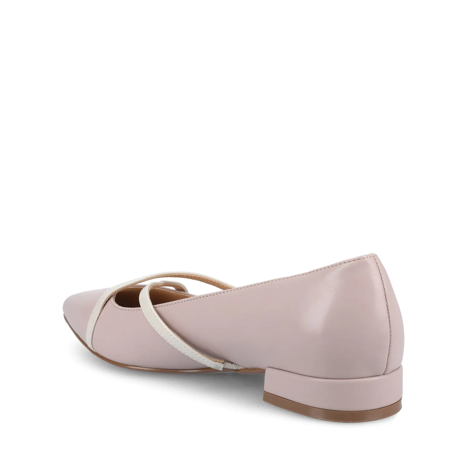 CAMBY DRESS FLAT IN FAUX LEATHER euro casual