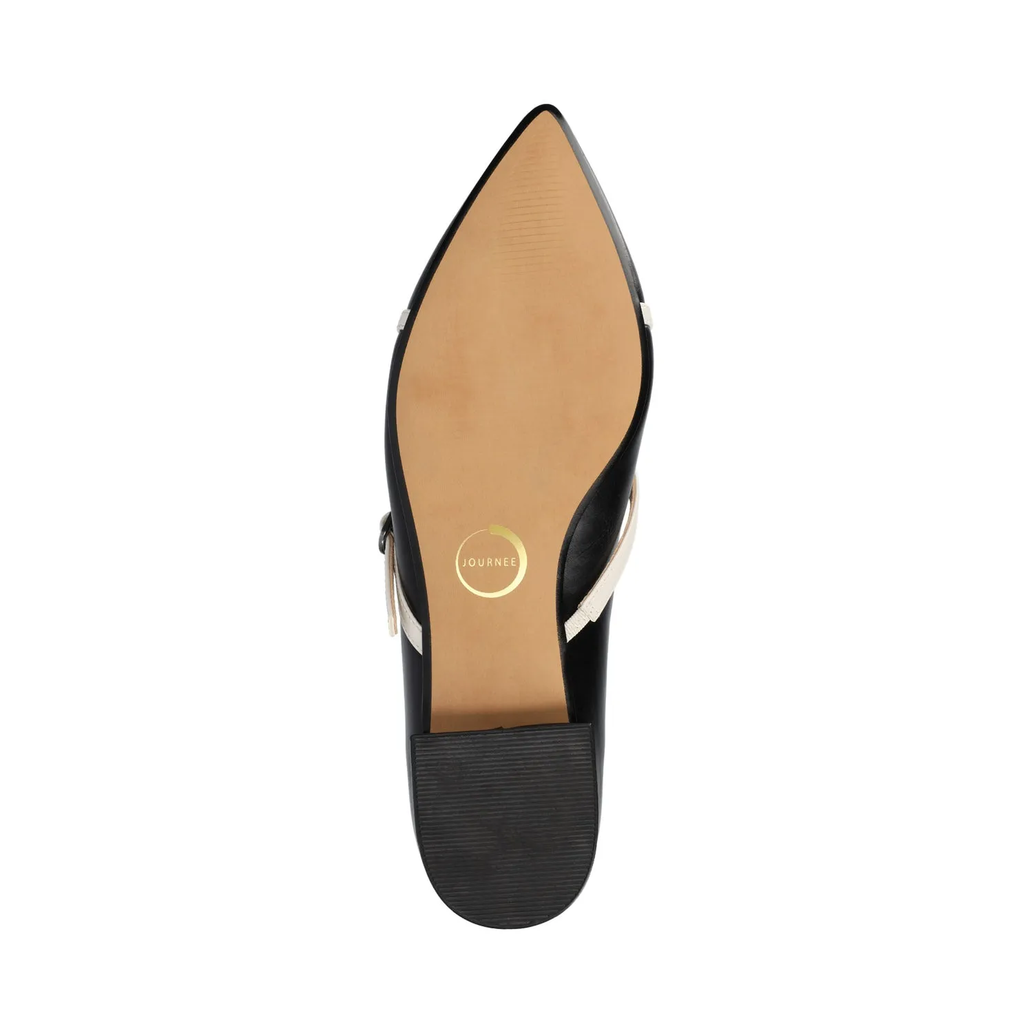 CAMBY DRESS FLAT IN FAUX LEATHER euro casual