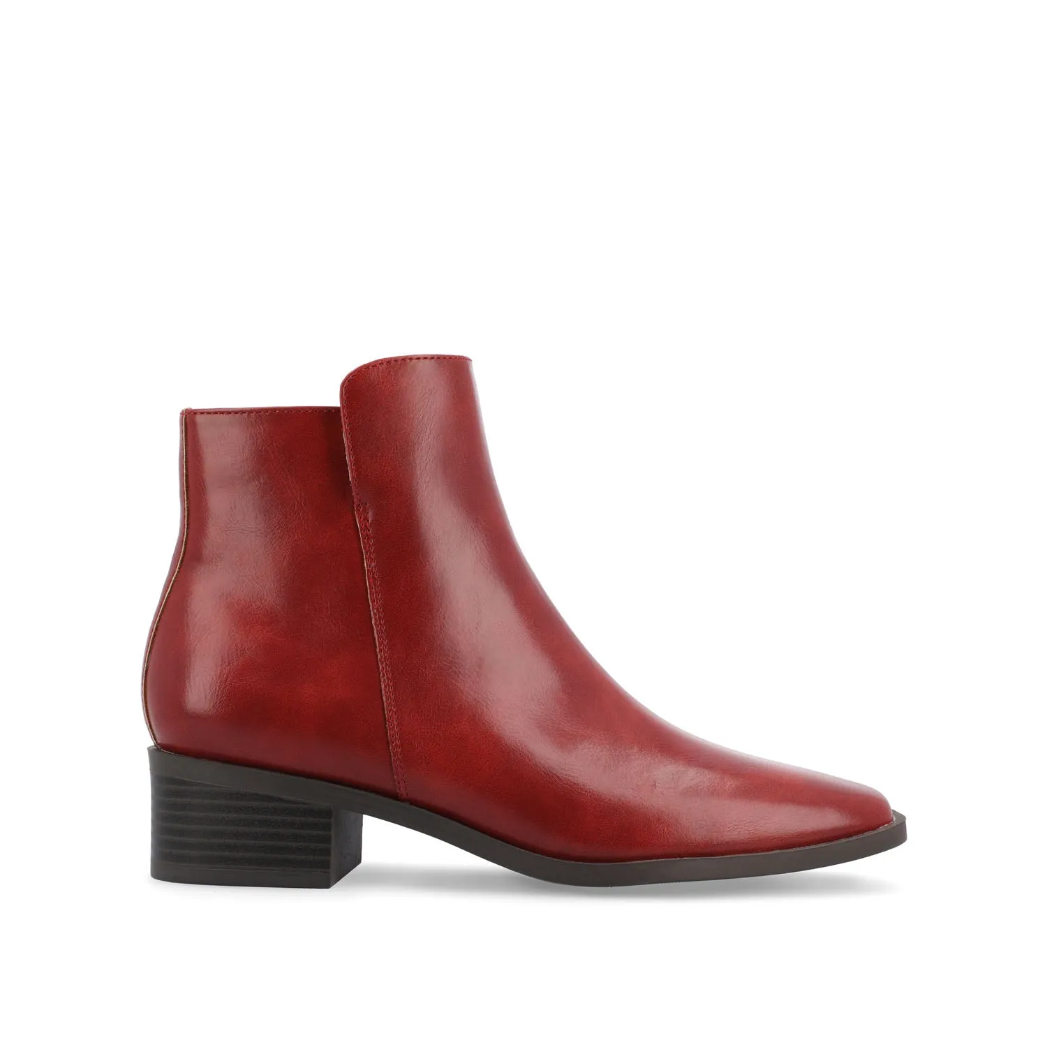 CAPPRI SQUARE-TOE BOOTIES IN FAUX LEATHER arch hug
