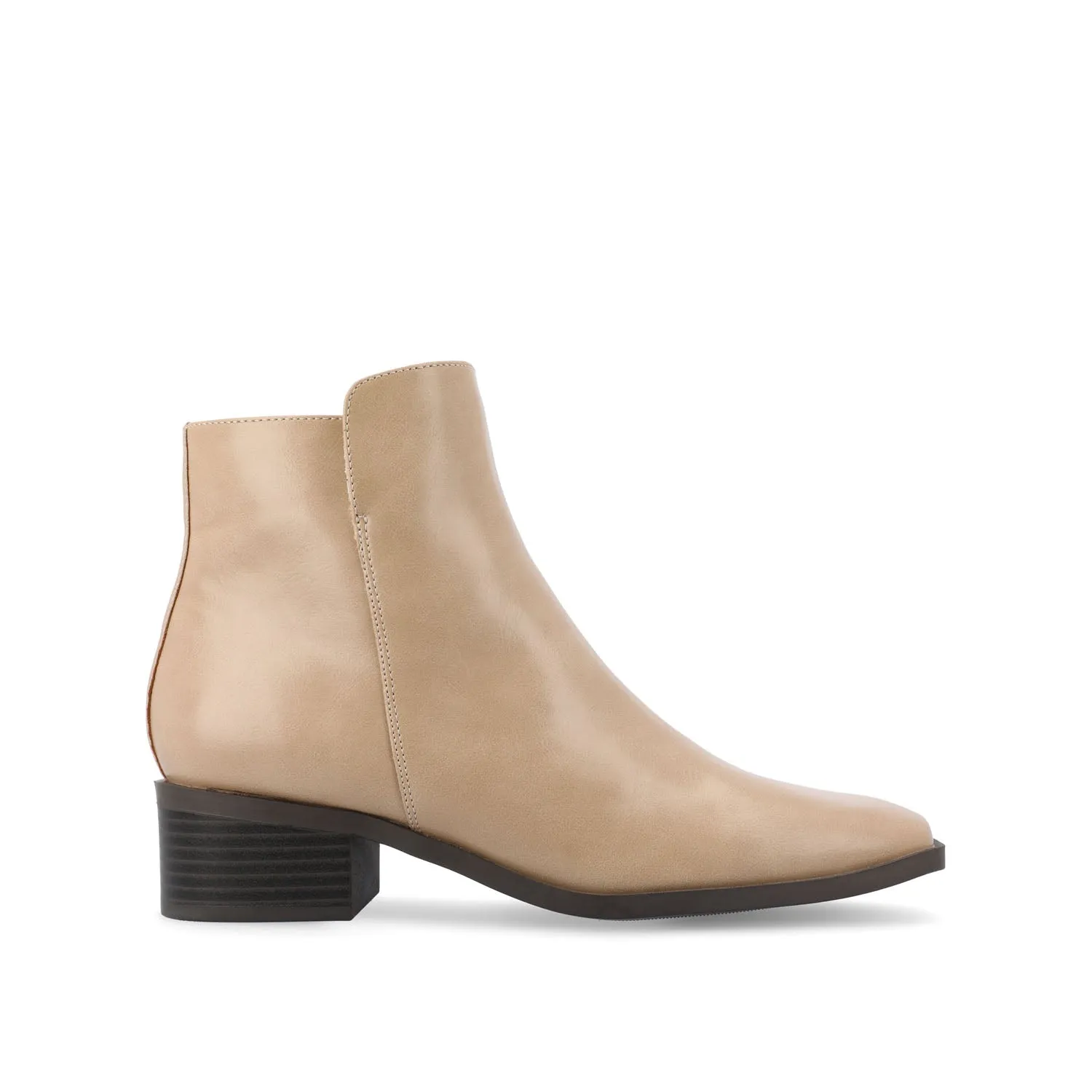 CAPPRI SQUARE-TOE BOOTIES IN FAUX LEATHER arch hug